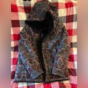 Reversible Pendleton  Winter Jacket faux fur